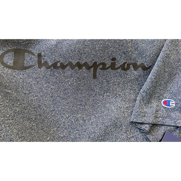 "Champion Men's Heritage Heather Blue Short Sleeve T-Shirt 162, Men's" - Picture 2 of 6